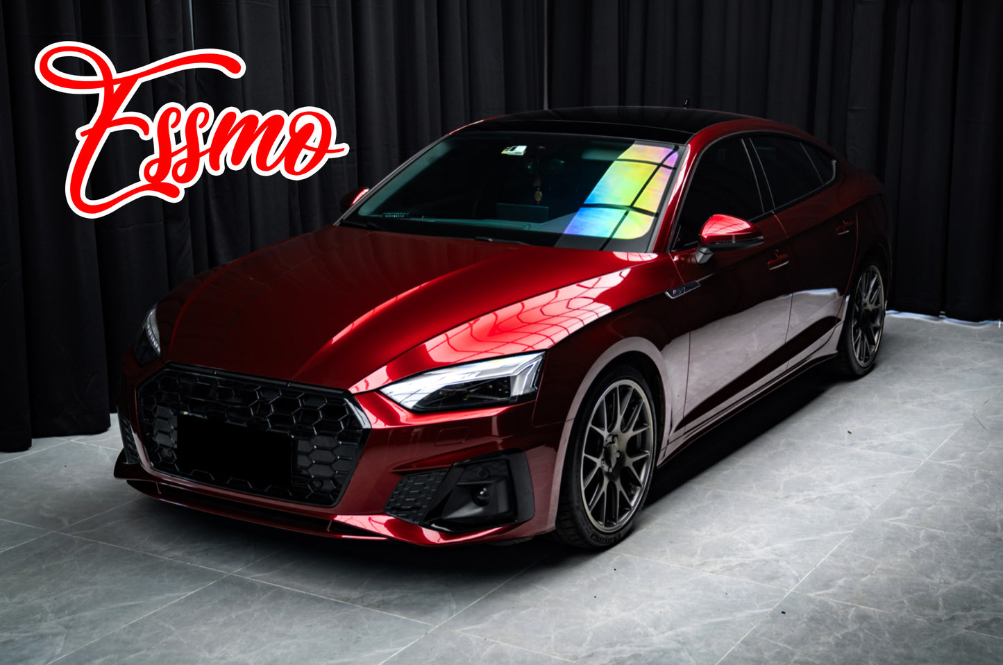 Liquid Metallic Dragon Blood Red Dry Apply PPF TPU Paint Protection Film