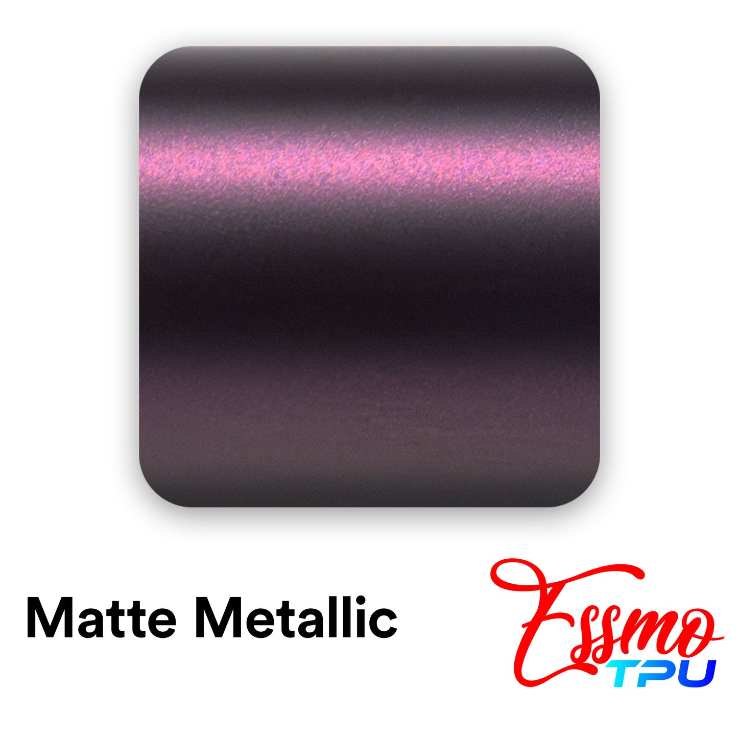 Matte Metallic Blackish Purple Dry Apply PPF TPU Paint Protection Film
