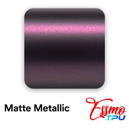 Matte Metallic Blackish Purple Dry Apply PPF TPU Paint Protection Film