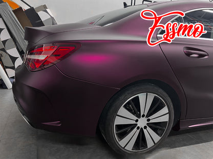 Matte Metallic Blackish Purple Dry Apply PPF TPU Paint Protection Film