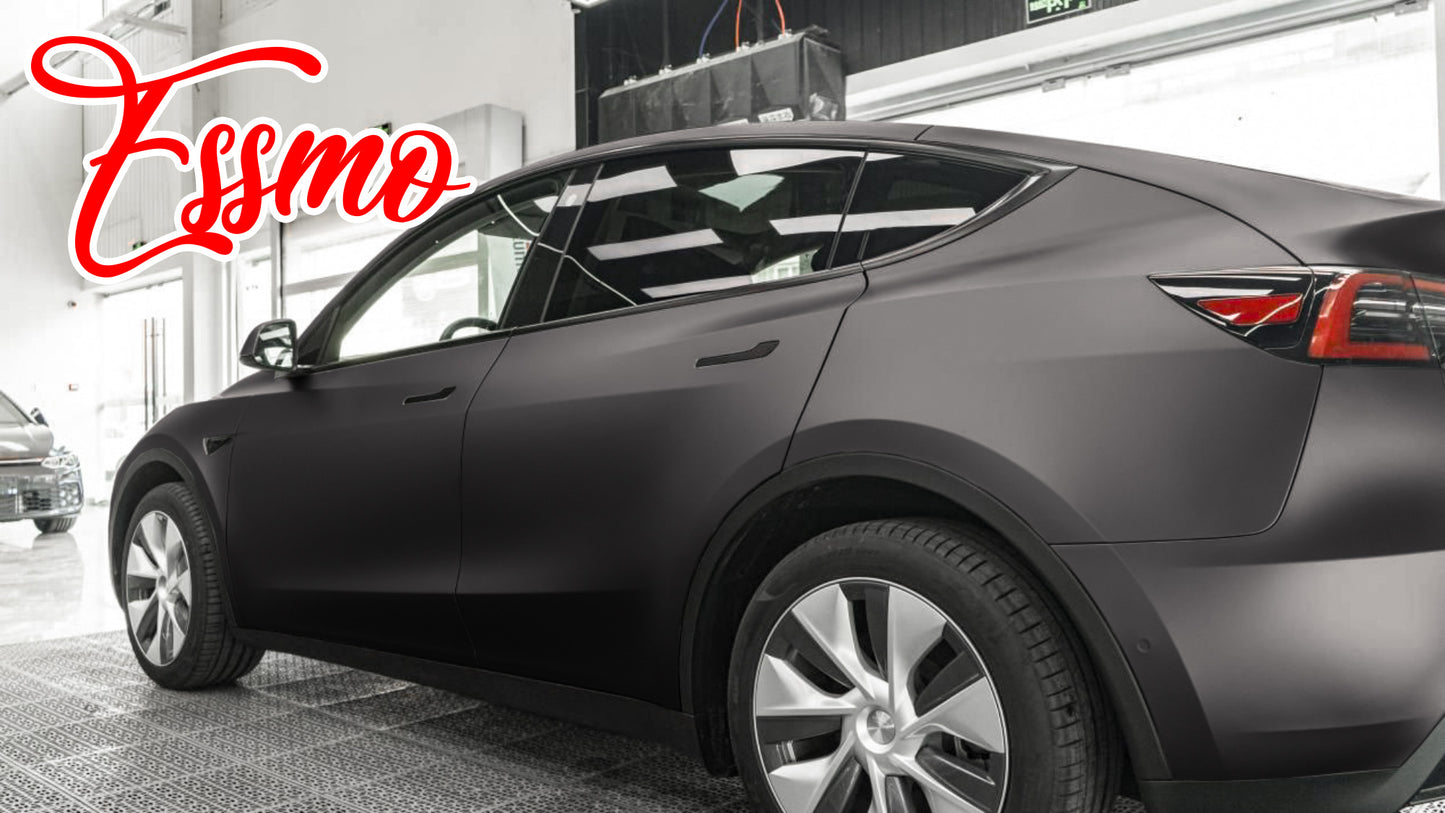 Matte Metallic Gunmetal Gray Dry Apply PPF TPU Paint Protection Film