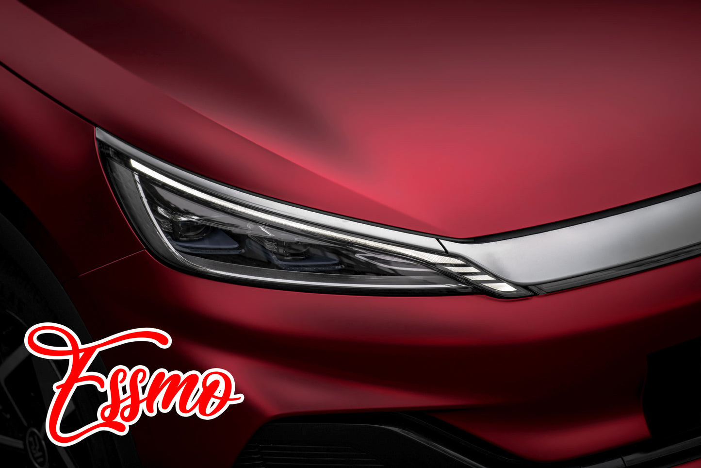 Matte Dragon Blood Red Dry Apply PPF TPU Paint Protection Film