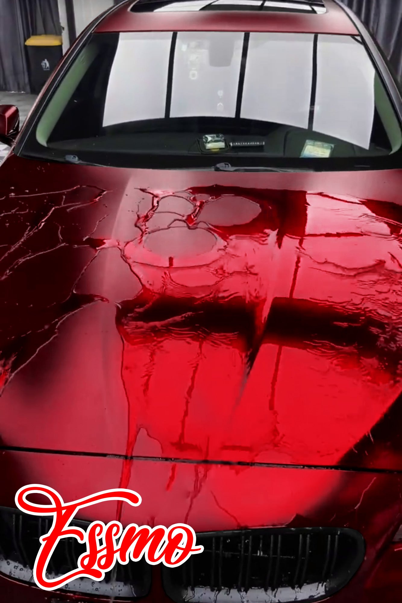 Matte Dragon Blood Red Dry Apply PPF TPU Paint Protection Film