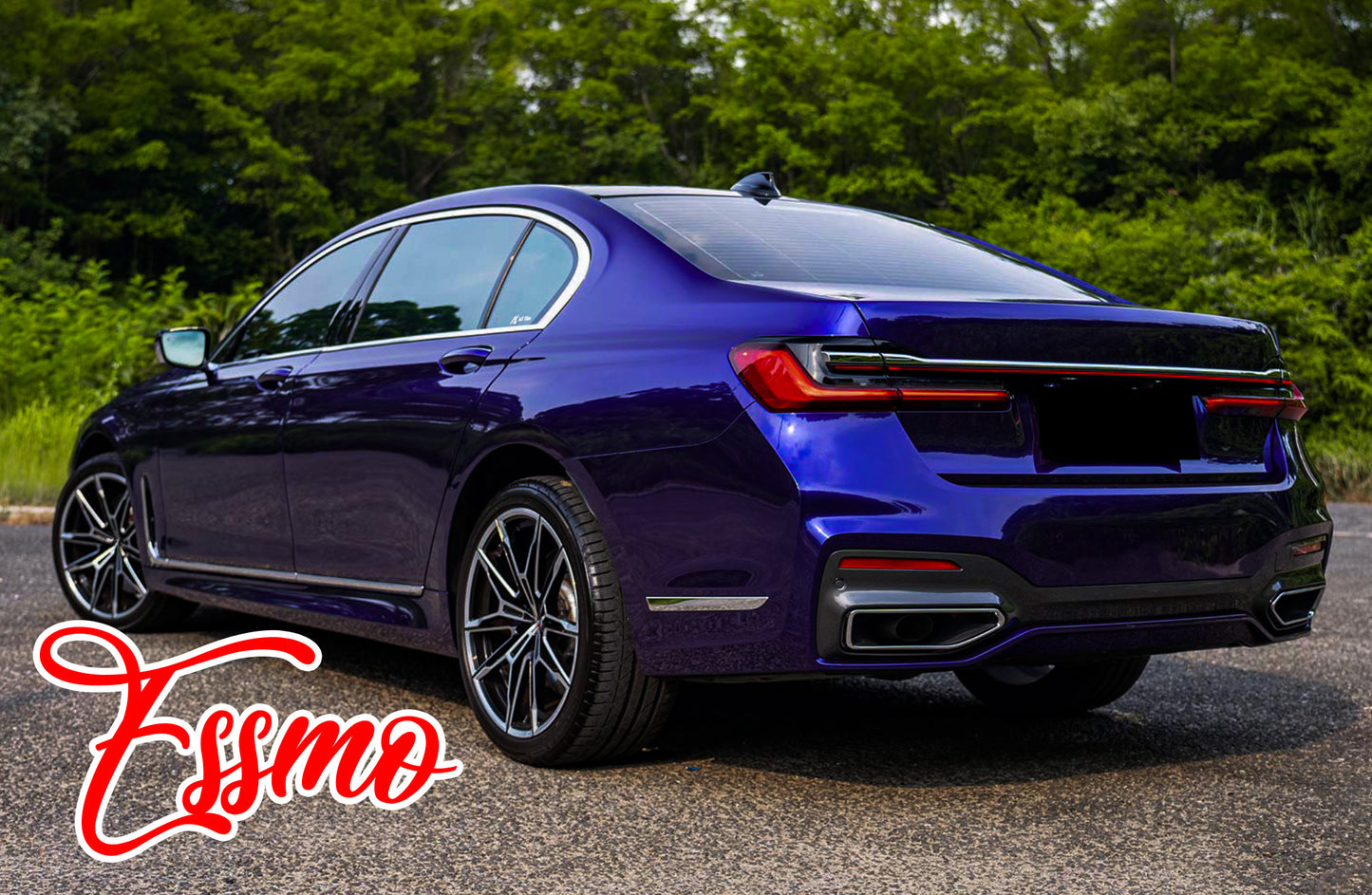 Gloss Metallic Royal Indigo Blue Dry Apply PPF TPU Paint Protection Film