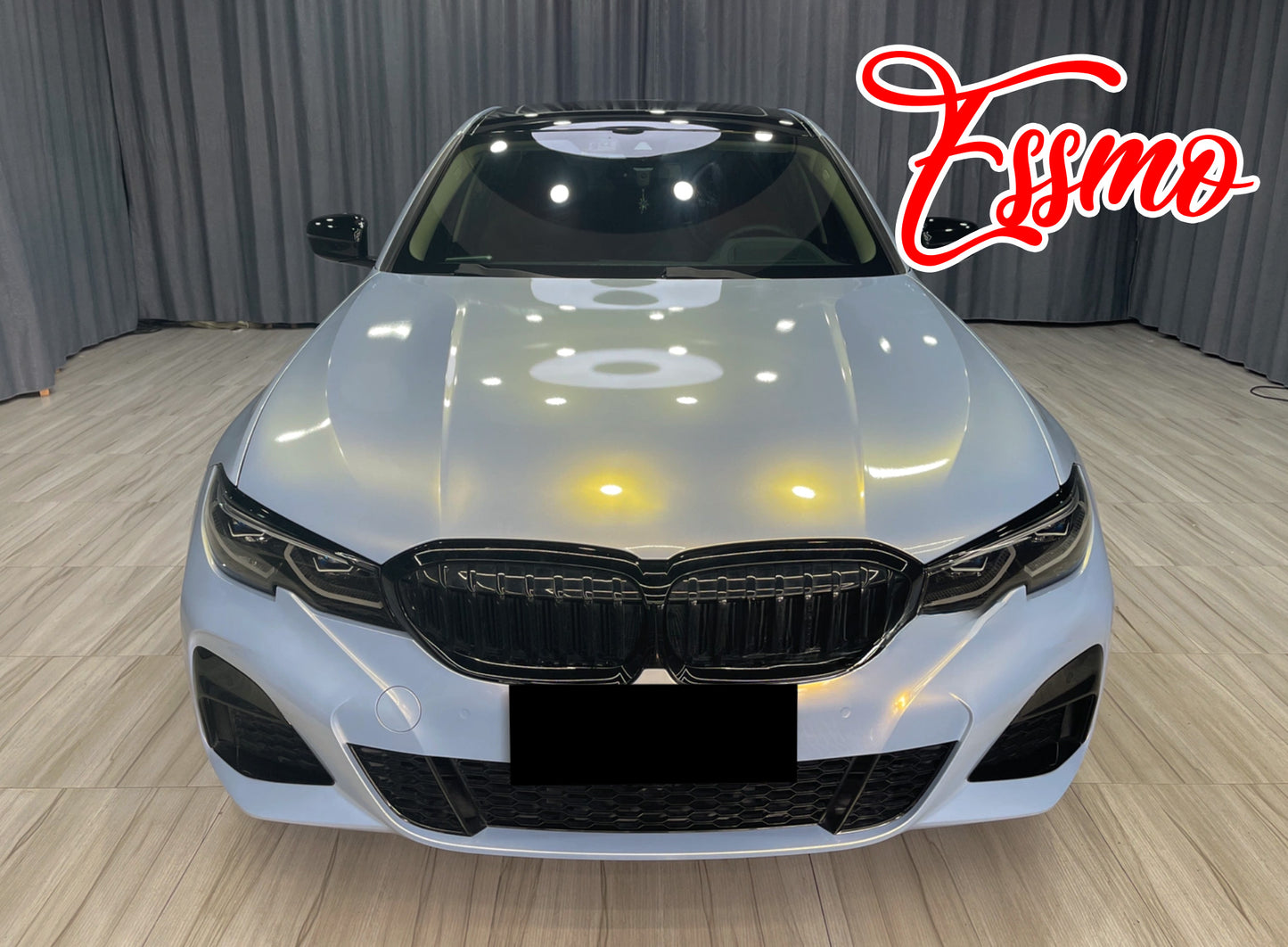Gloss Metallic Shark Blue Dry Apply PPF TPU Paint Protection Film