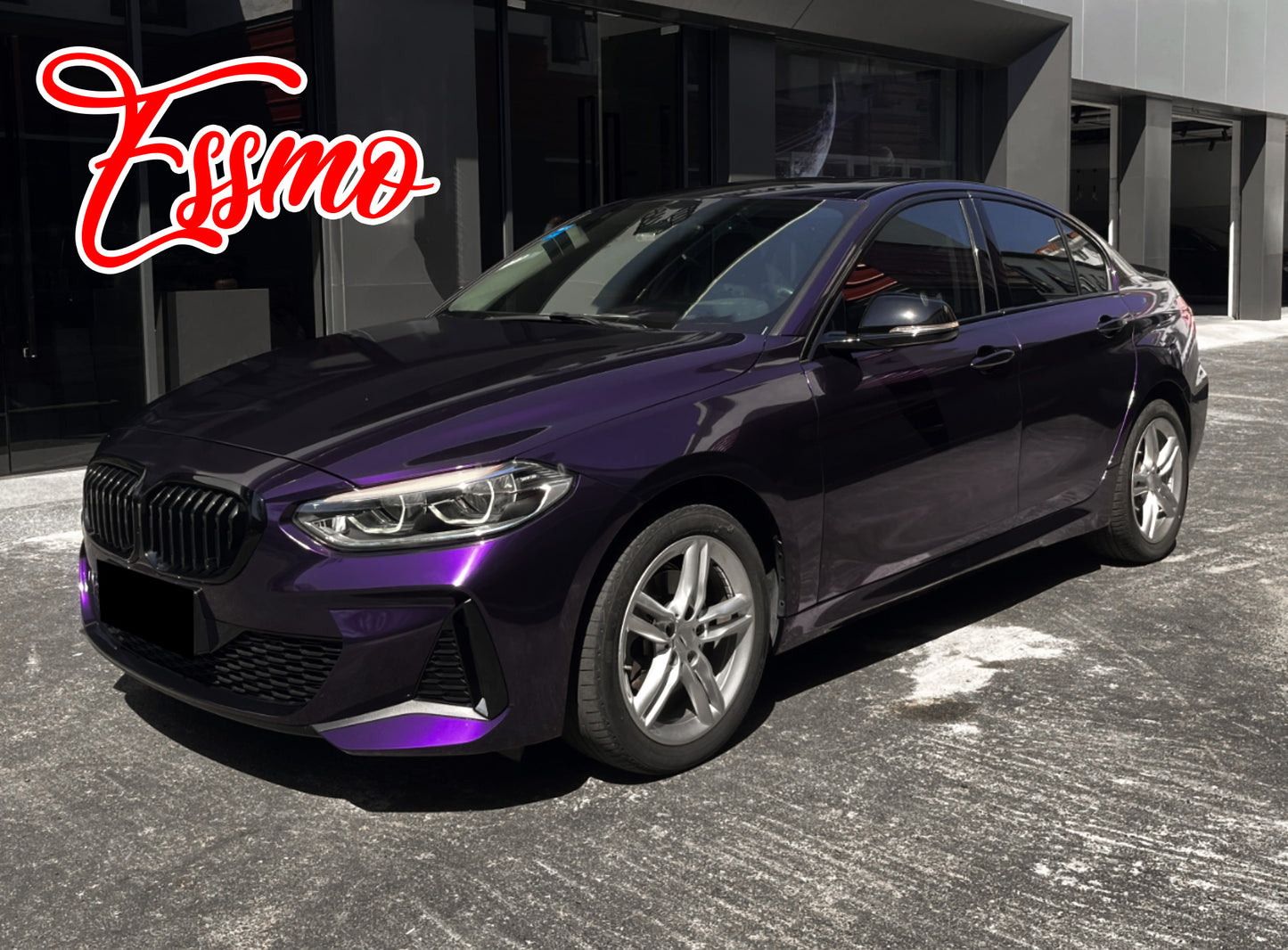 Gloss Metallic Midnight Purple Dry Apply PPF TPU Paint Protection Film