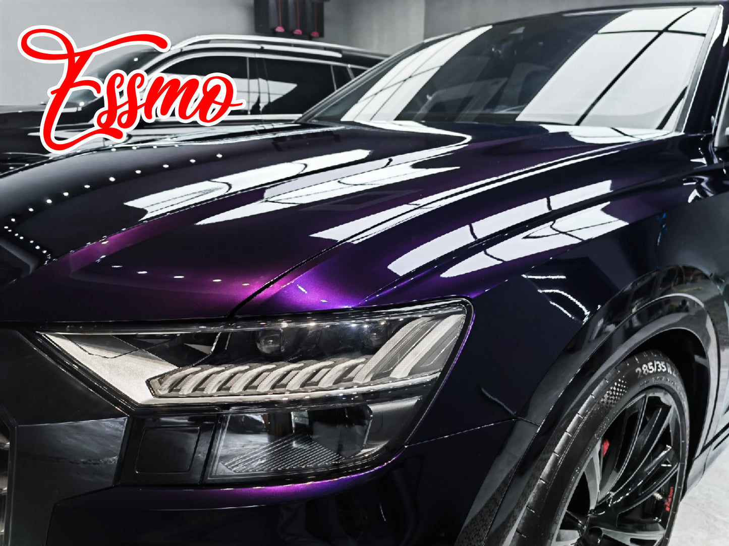 Gloss Metallic Midnight Purple Dry Apply PPF TPU Paint Protection Film