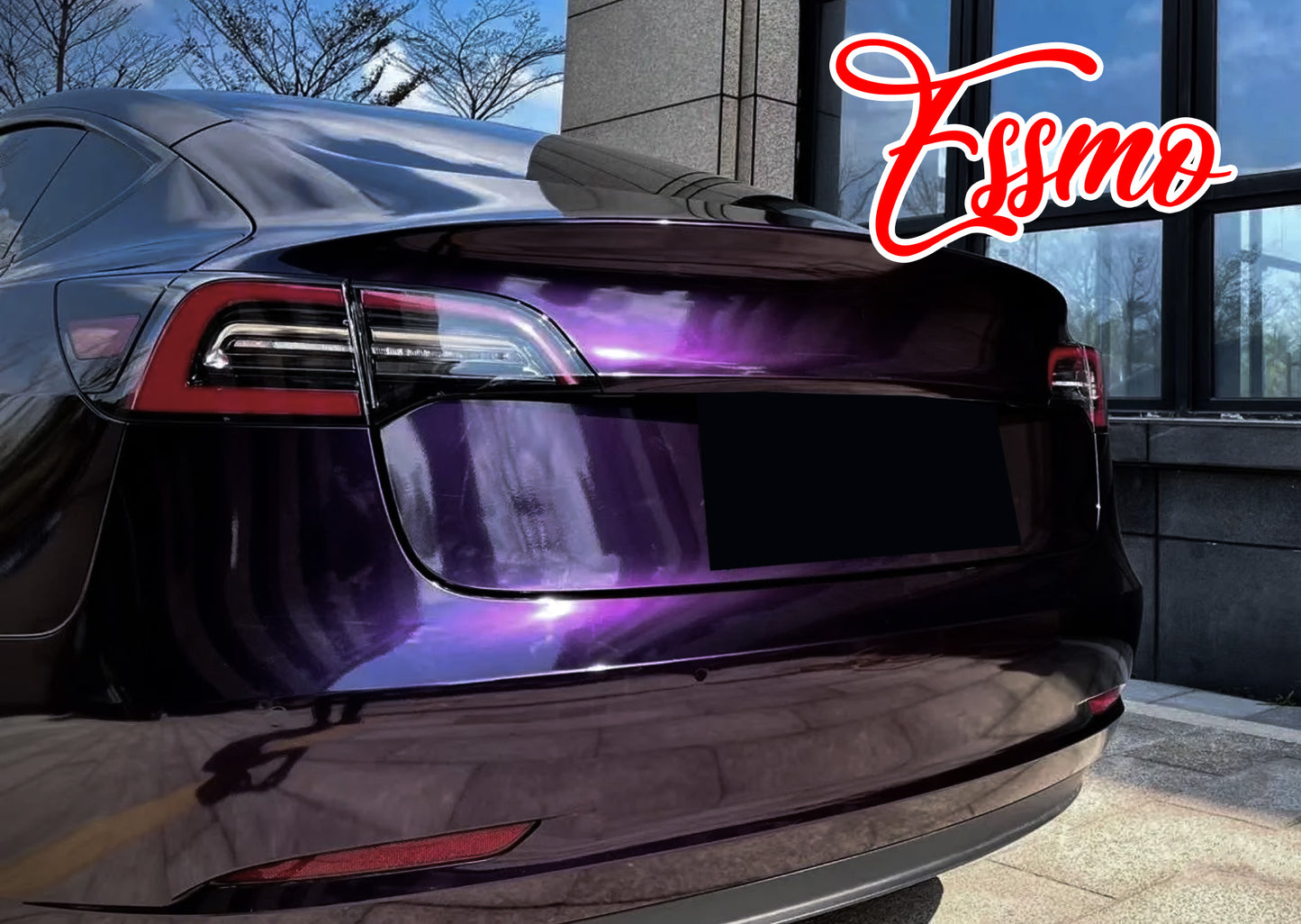 Gloss Metallic Midnight Purple Dry Apply PPF TPU Paint Protection Film