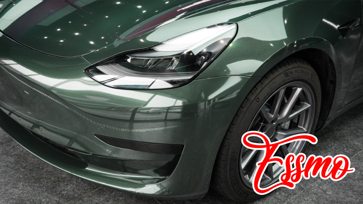 Gloss Metallic Forest Green Dry Apply PPF TPU Paint Protection Film