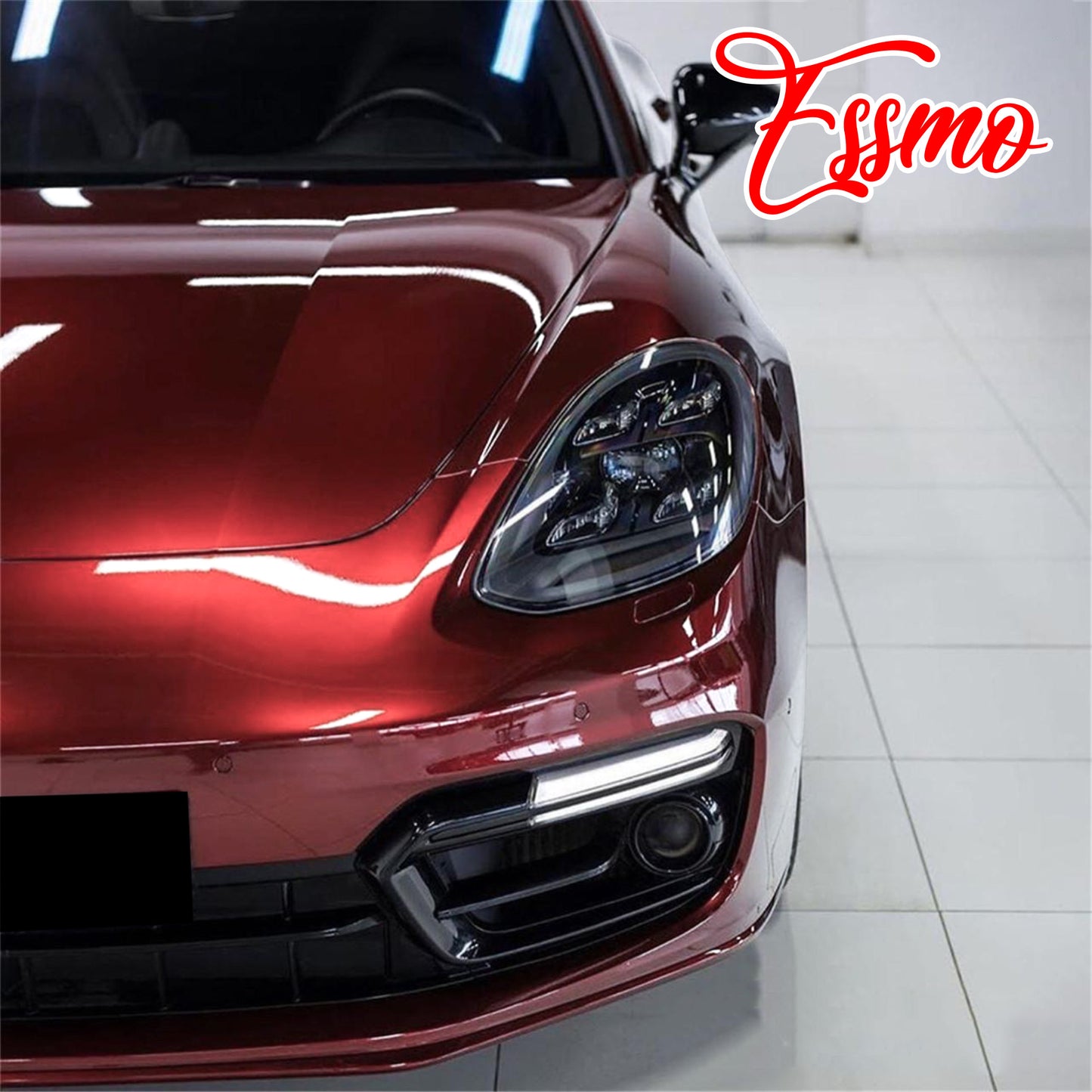 Gloss Metallic Crimson Red Dry Apply PPF TPU Paint Protection Film