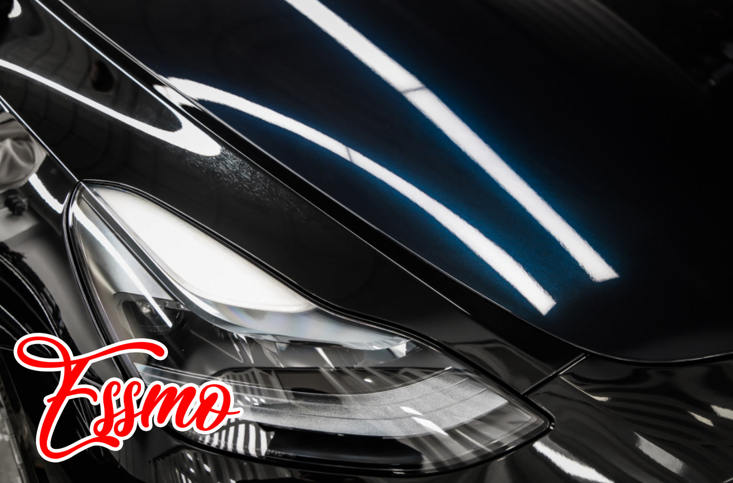 Gloss Metallic Azurite Black Dry Apply PPF TPU Paint Protection Film