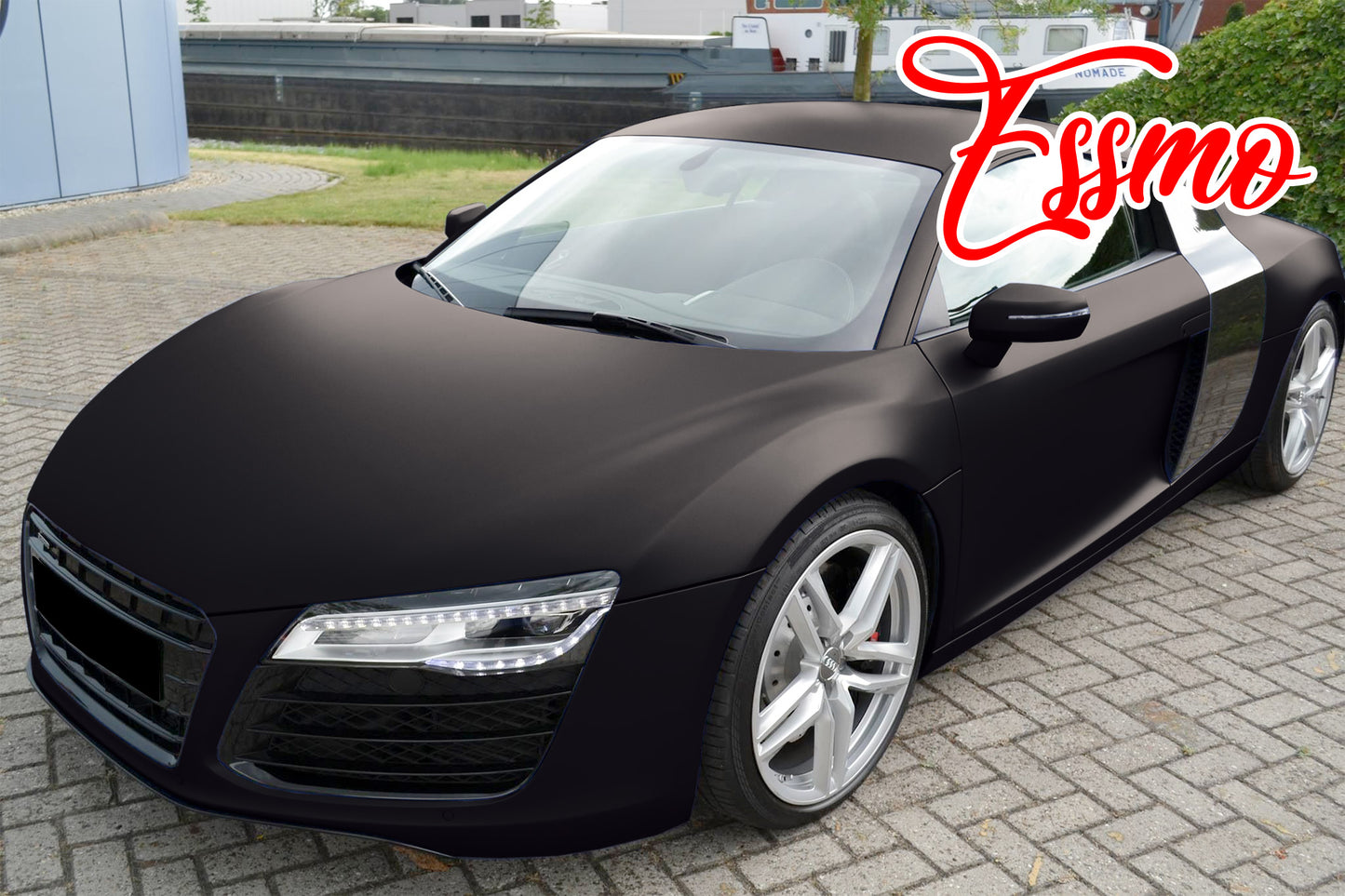 Matte Metallic Hidden Black Dry Apply PPF TPU Paint Protection Film