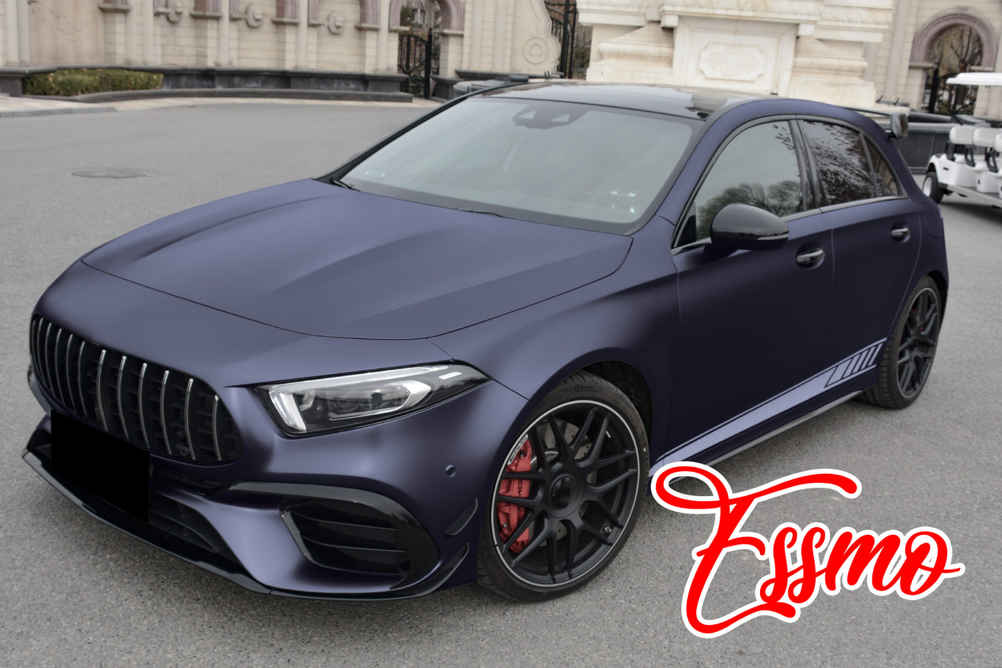 Matte Metallic Racing Blue Dry Apply PPF TPU Paint Protection Film