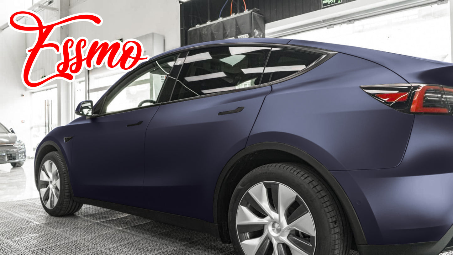Matte Metallic Racing Blue Dry Apply PPF TPU Paint Protection Film
