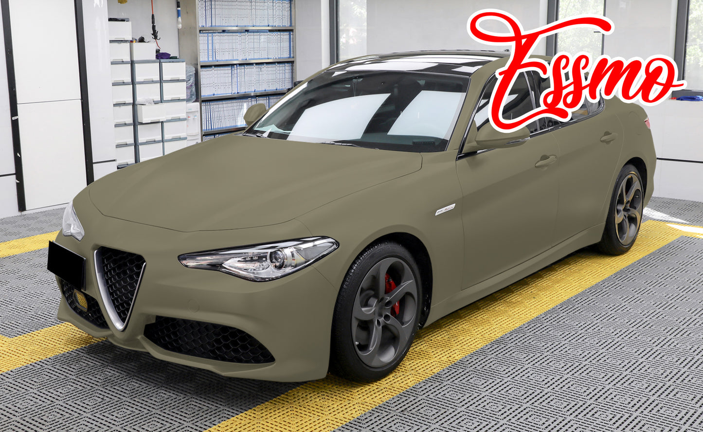 Matte Khaki Green Dry Apply PPF TPU Paint Protection Film