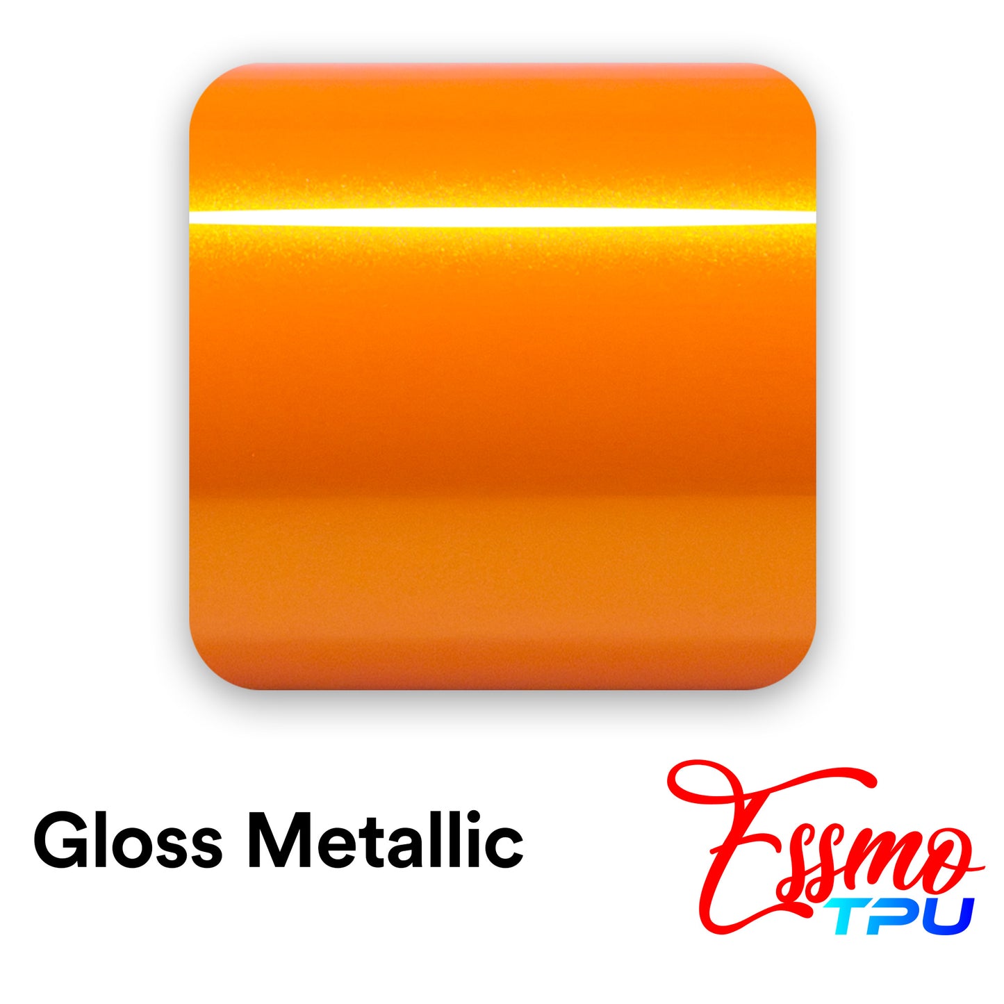 Gloss Metallic Racing Orange Dry Apply PPF TPU Paint Protection Film