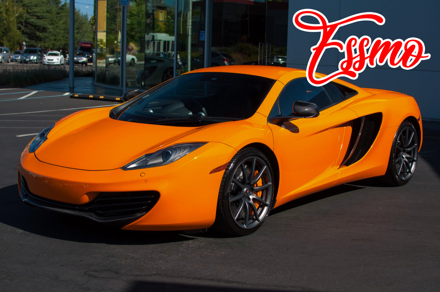 Gloss Metallic Racing Orange Dry Apply PPF TPU Paint Protection Film
