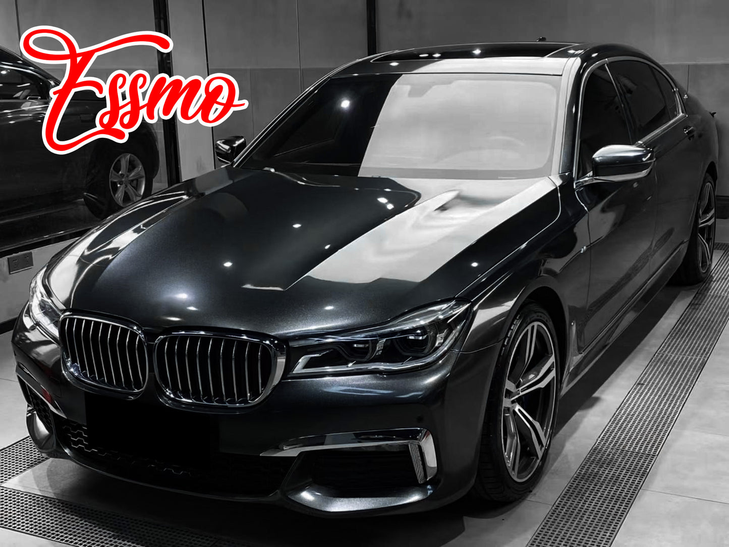 Gloss Metallic Moonstone Gray Dry Apply PPF TPU Paint Protection Film