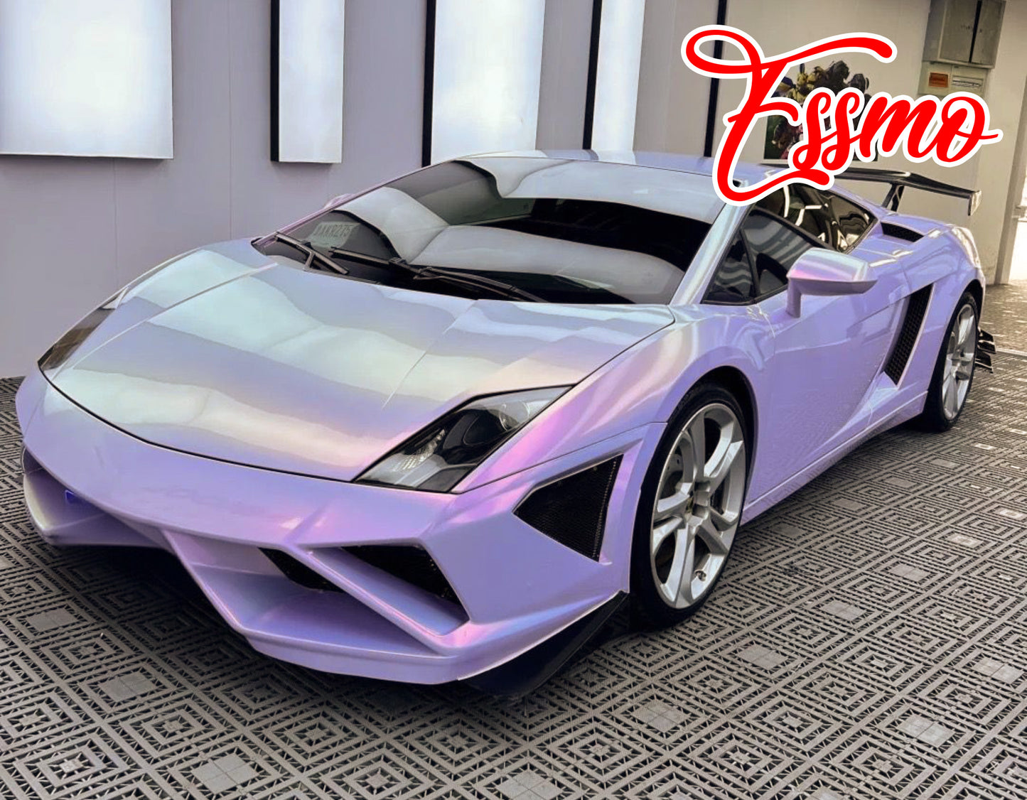 Galaxy Dust Gloss Platinum Red Dry Apply PPF TPU Paint Protection Film