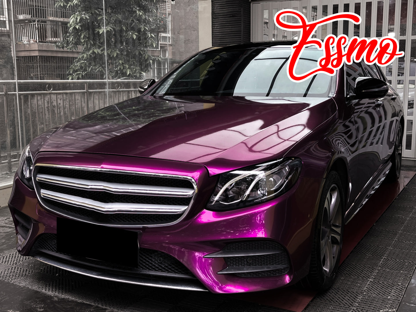 Gloss Metallic Pearl Violet Dry Apply PPF TPU Paint Protection Film