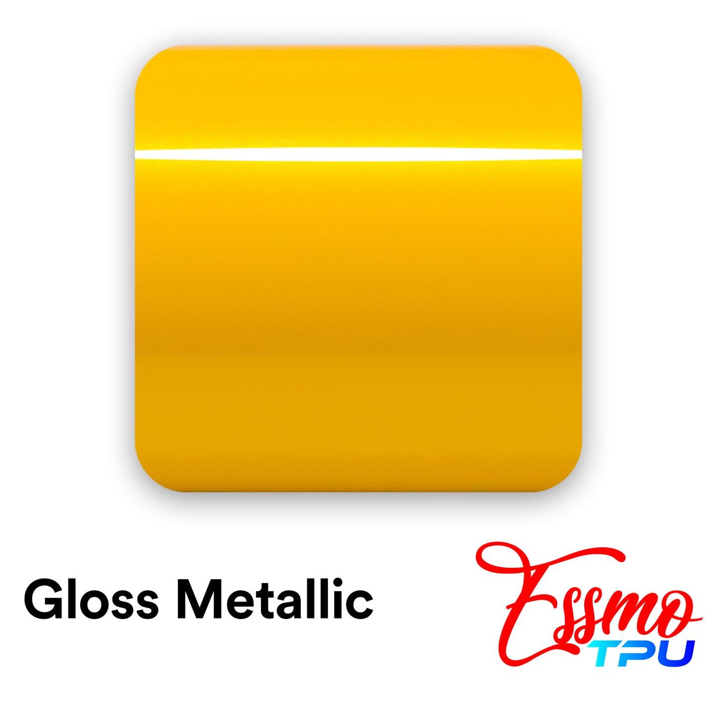 Gloss Metallic Volcanic Yellow Dry Apply PPF TPU Paint Protection Film