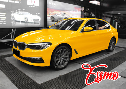 Gloss Metallic Volcanic Yellow Dry Apply PPF TPU Paint Protection Film