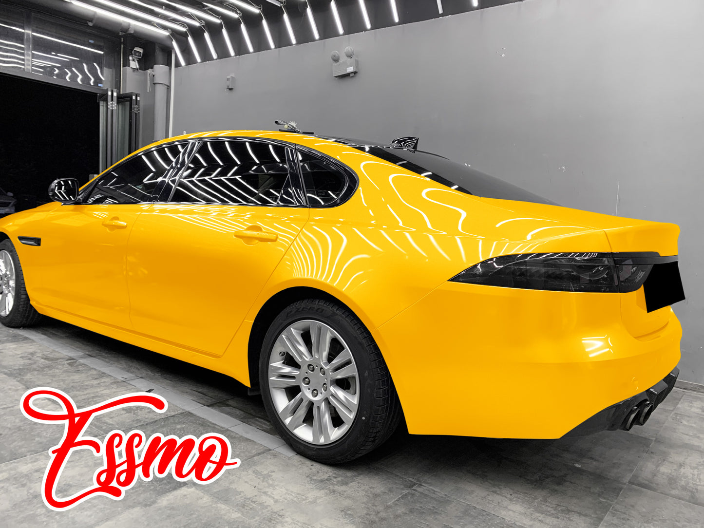 Gloss Metallic Volcanic Yellow Dry Apply PPF TPU Paint Protection Film