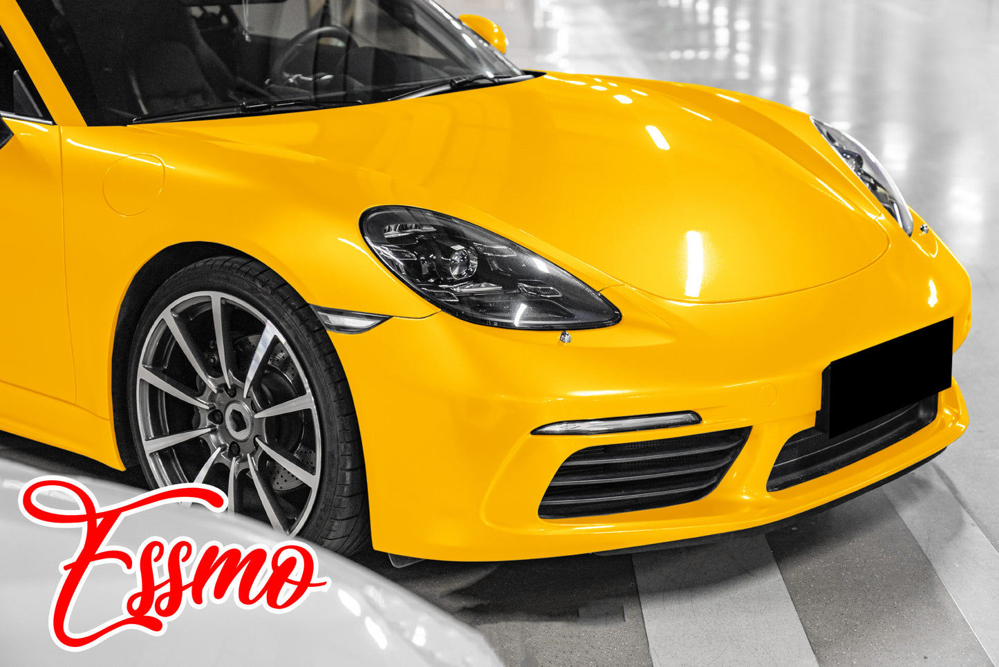 Gloss Metallic Volcanic Yellow Dry Apply PPF TPU Paint Protection Film