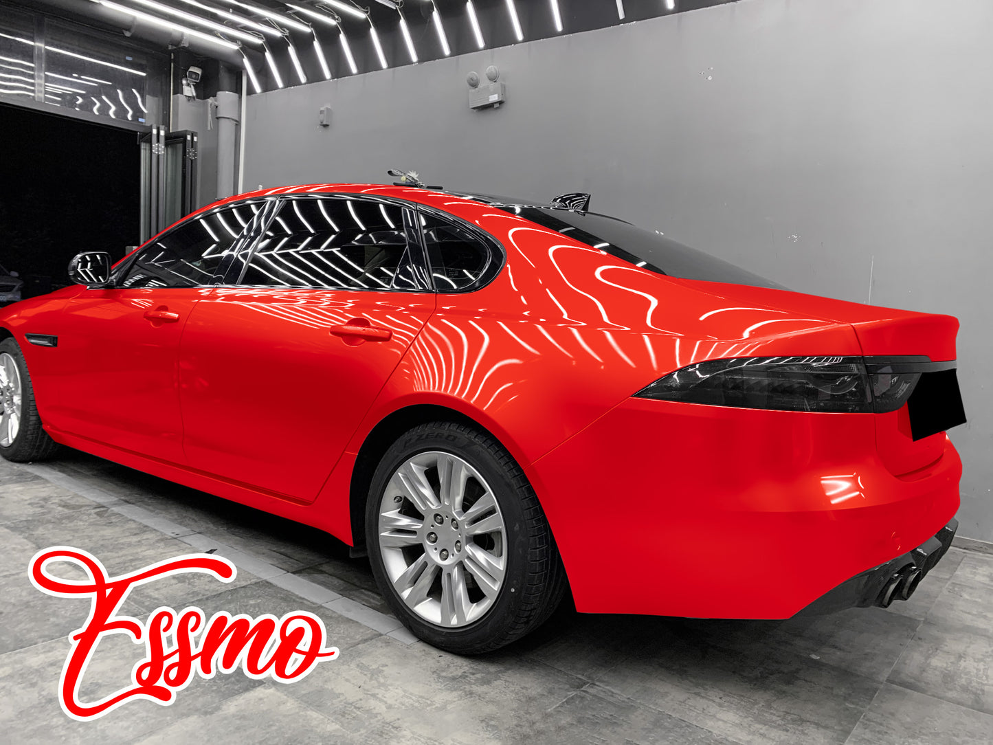 Gloss Metallic Flame Red Dry Apply PPF TPU Paint Protection Film