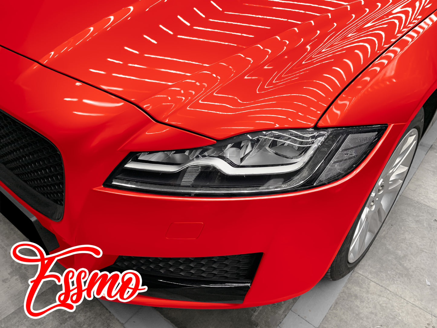 Gloss Metallic Flame Red Dry Apply PPF TPU Paint Protection Film
