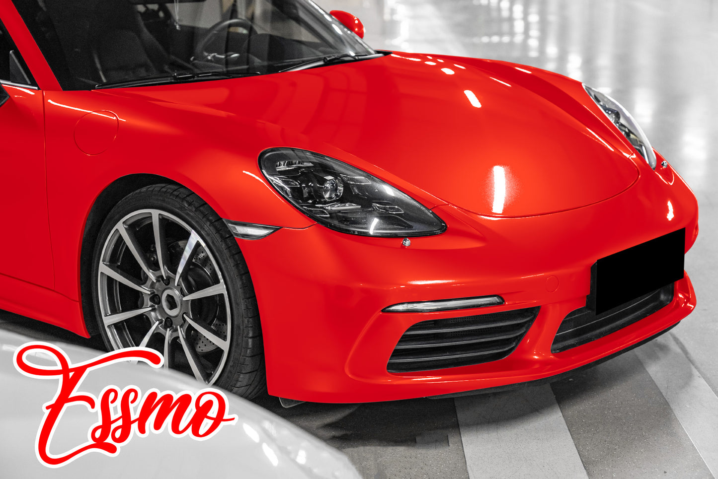 Gloss Metallic Flame Red Dry Apply PPF TPU Paint Protection Film