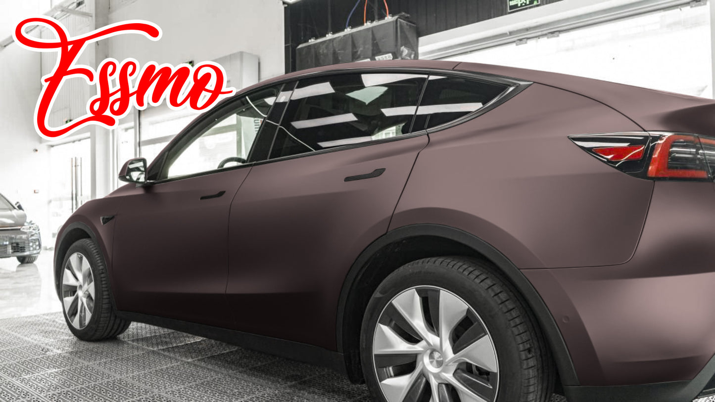 Matte Metallic Flame Brown Dry Apply PPF TPU Paint Protection Film