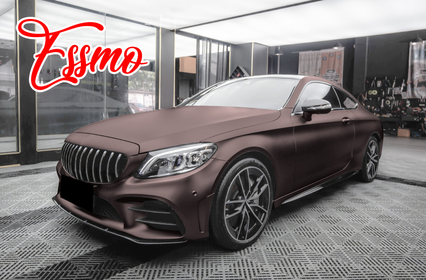 Matte Metallic Flame Brown Dry Apply PPF TPU Paint Protection Film