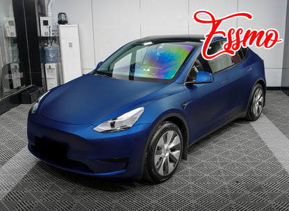 Matte Metallic Shadow Blue Dry Apply PPF TPU Paint Protection Film
