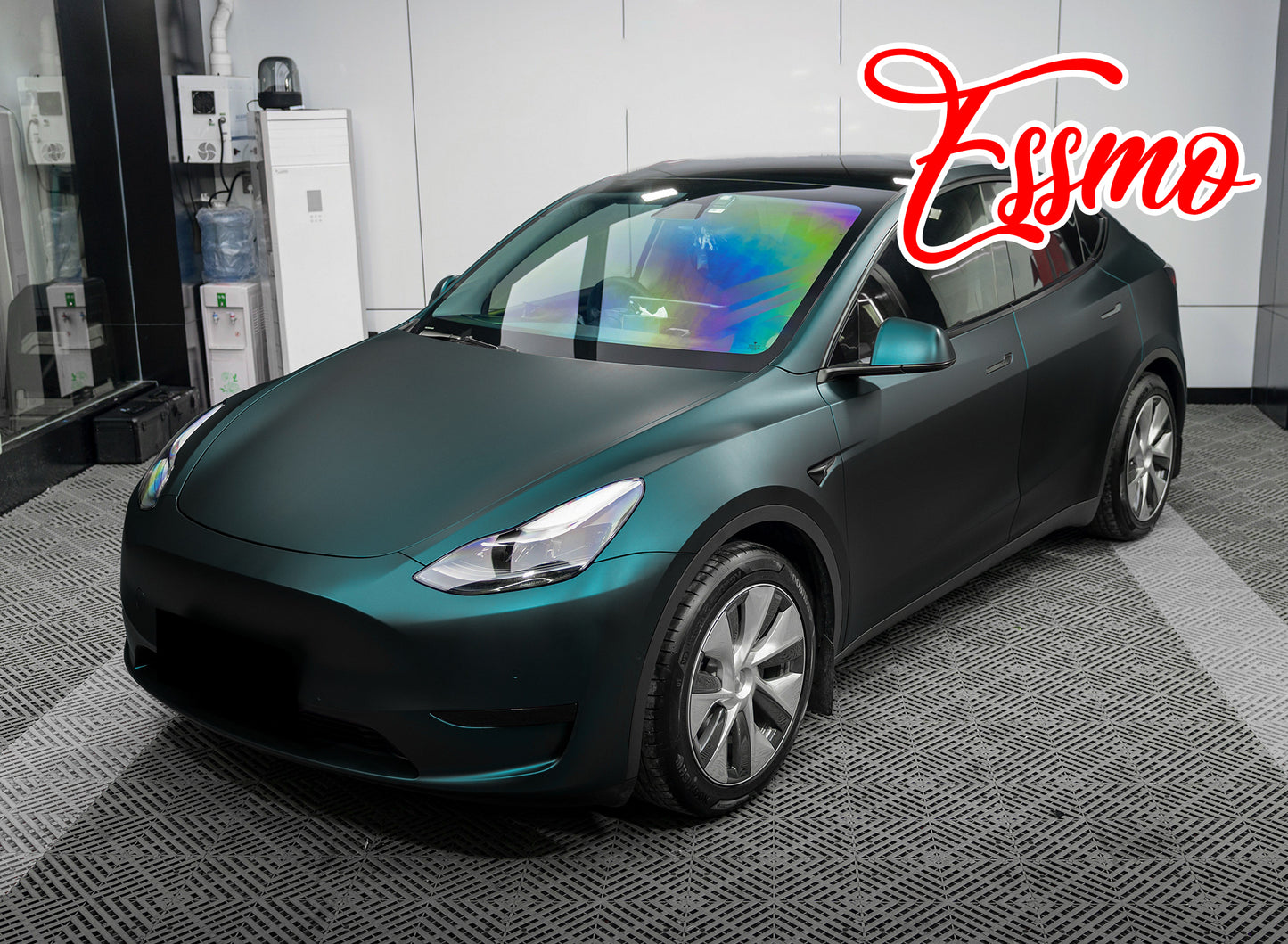 Matte Metallic Flame Green Dry Apply PPF TPU Paint Protection Film