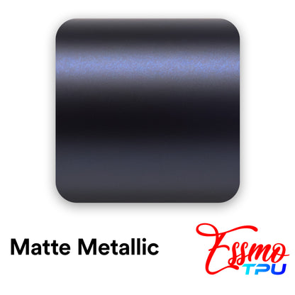 Matte Metallic Blackish Blue Dry Apply PPF TPU Paint Protection Film