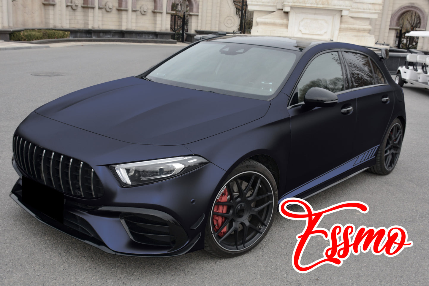 Matte Metallic Blackish Blue Dry Apply PPF TPU Paint Protection Film