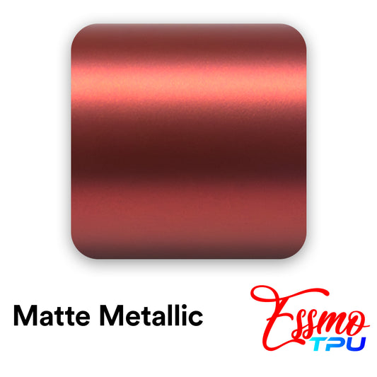 Matte Metallic Flame Red Dry Apply PPF TPU Paint Protection Film
