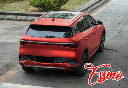 Matte Metallic Flame Red Dry Apply PPF TPU Paint Protection Film