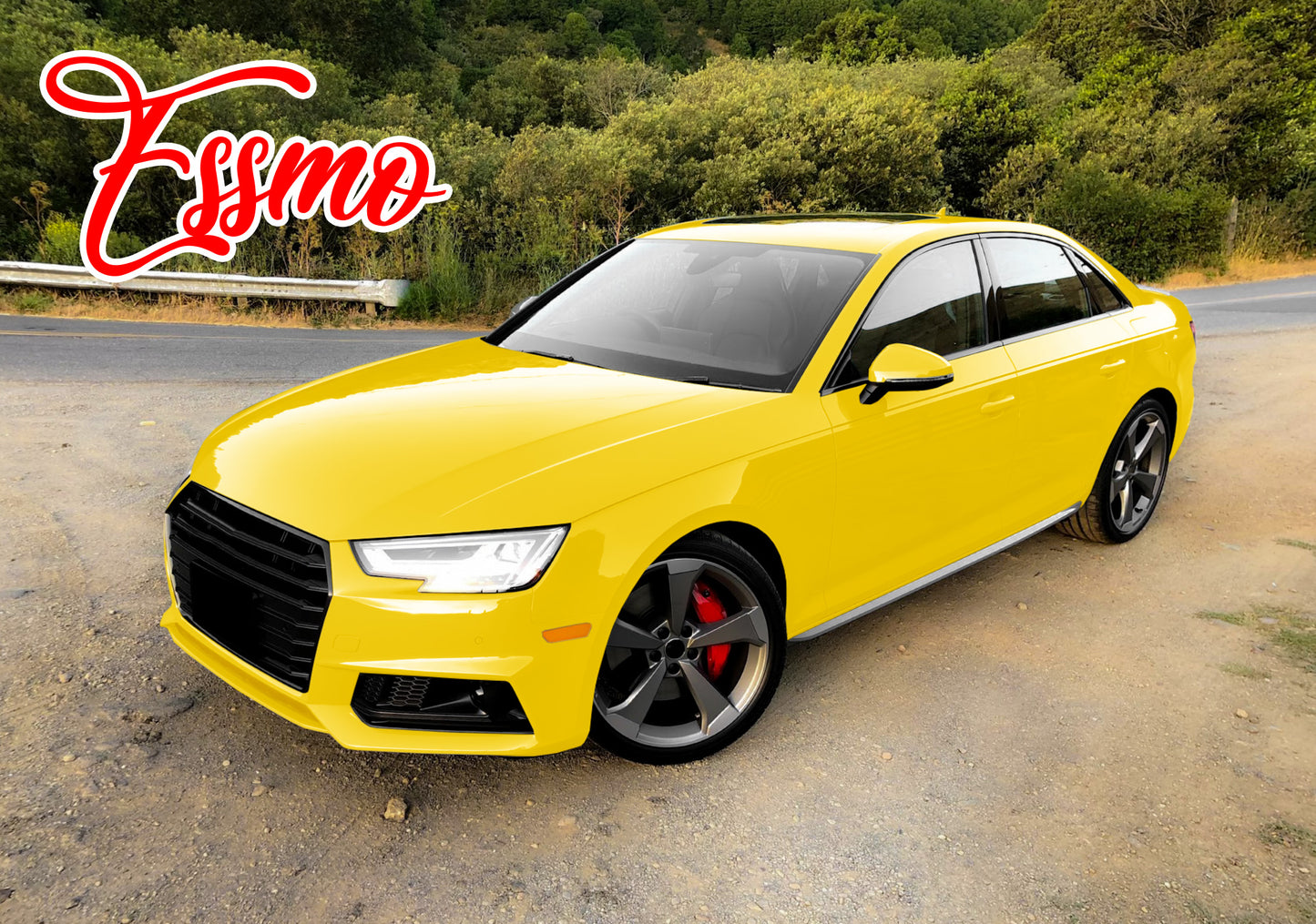 Gloss Signal Yellow Dry Apply PPF TPU Paint Protection Film