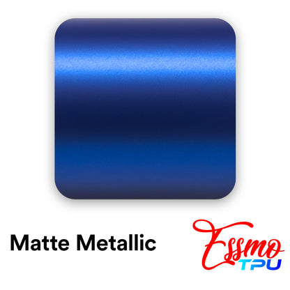 Matte Metallic Cobalt Blue Dry Apply PPF TPU Paint Protection Film