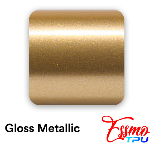 Gloss Metallic Milano Gold Dry Apply PPF TPU Paint Protection Film