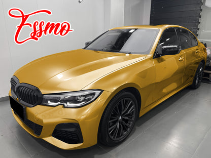 Gloss Metallic Milano Gold Dry Apply PPF TPU Paint Protection Film