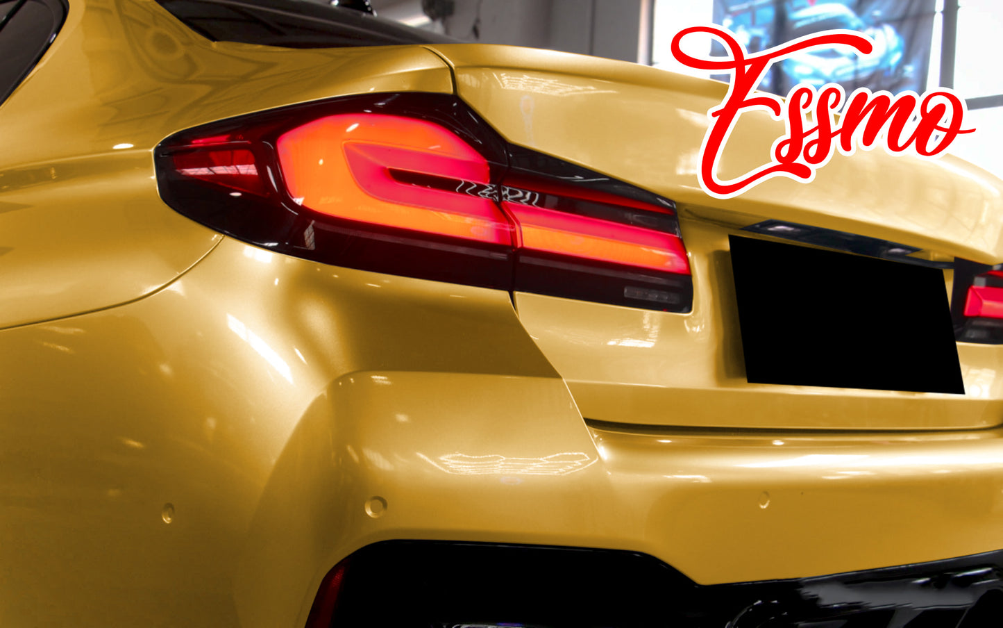 Gloss Metallic Milano Gold Dry Apply PPF TPU Paint Protection Film