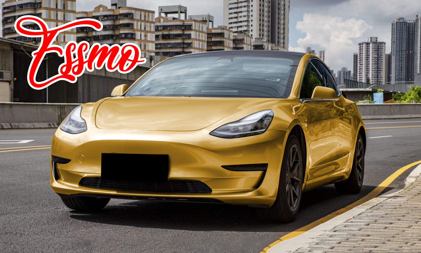 Gloss Metallic Milano Gold Dry Apply PPF TPU Paint Protection Film