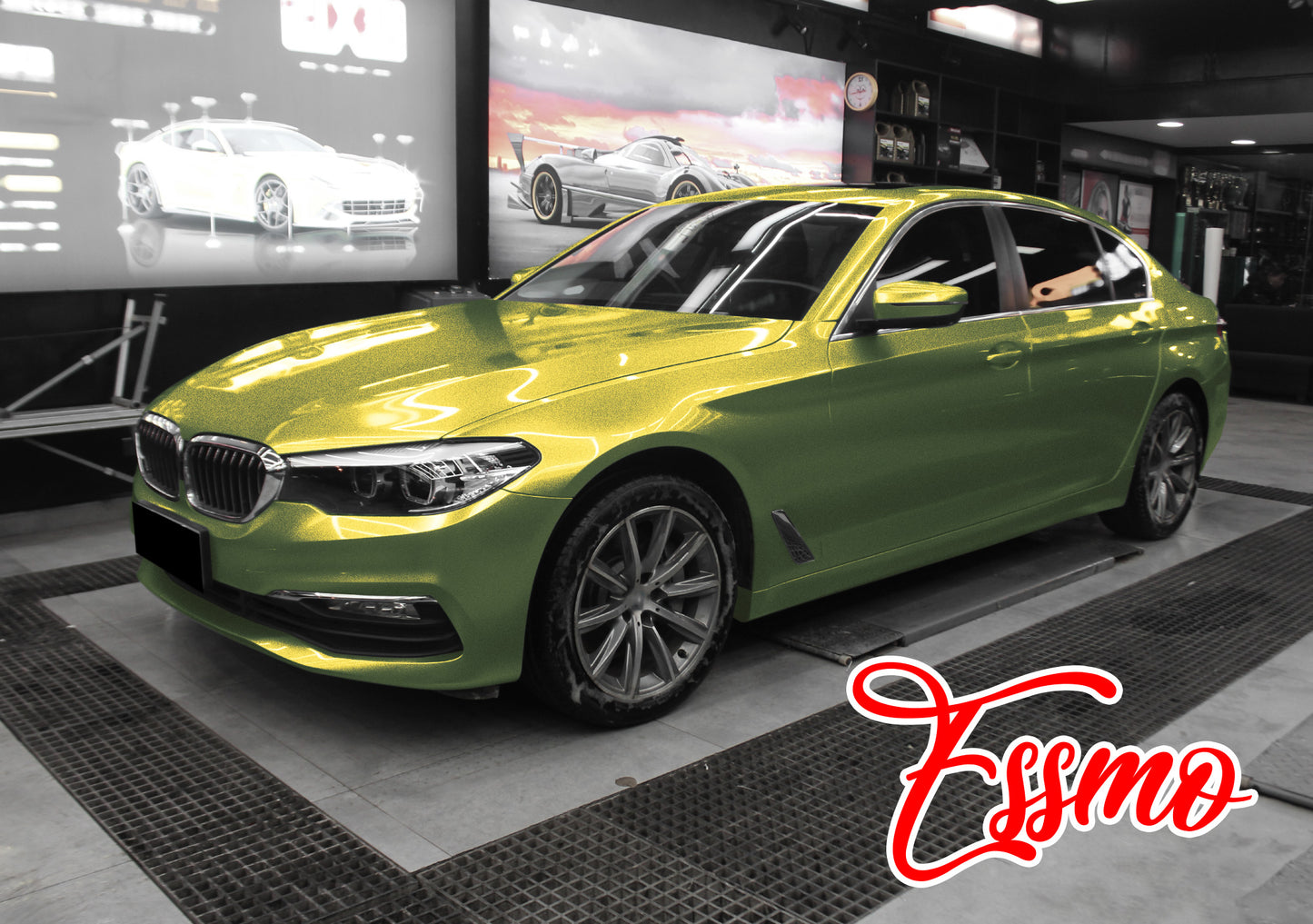 Galaxy Dust Gloss Emerald Green PPF TPU Paint Protection Film Full Roll Special Order
