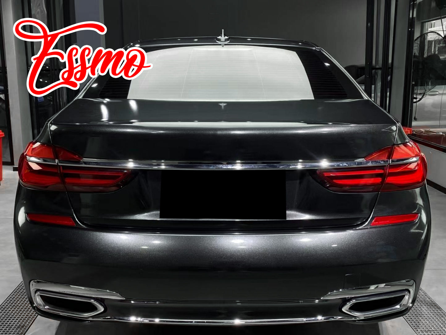 Gloss Metallic Charcoal Gray Dry Apply PPF TPU Paint Protection Film