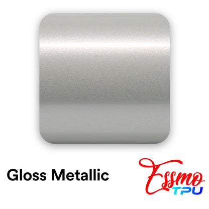 Gloss Metallic Silver Fox Gray Dry Apply PPF TPU Paint Protection Film