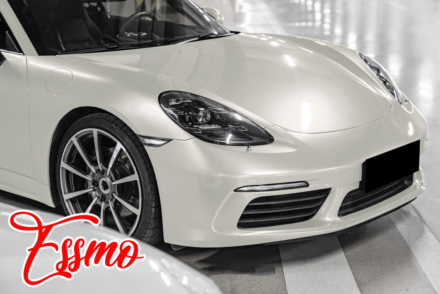 Gloss Metallic Silver Fox Gray Dry Apply PPF TPU Paint Protection Film