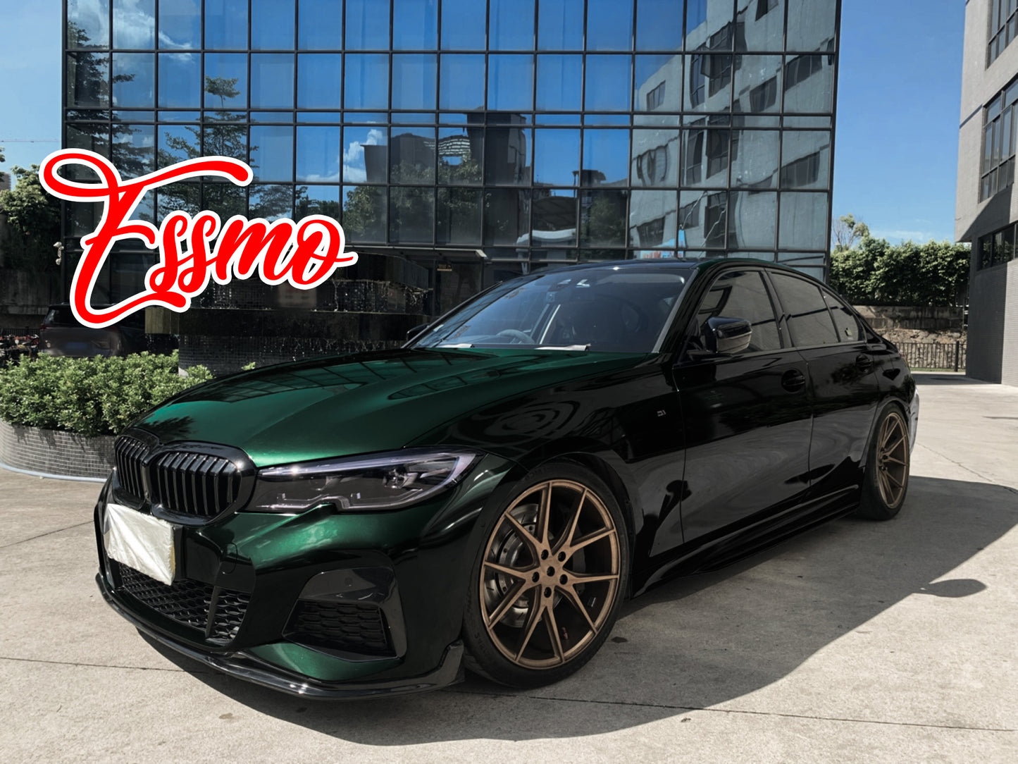Gloss Metallic British Green Dry Apply PPF TPU Paint Protection Film